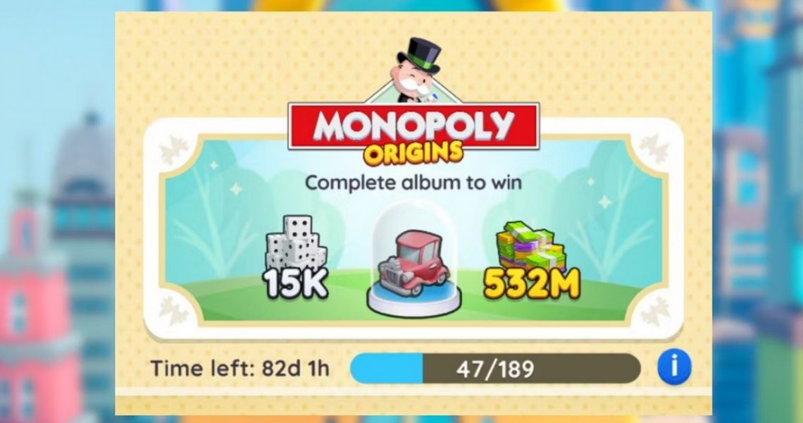 Monopoly GO All Origins Album Stickers