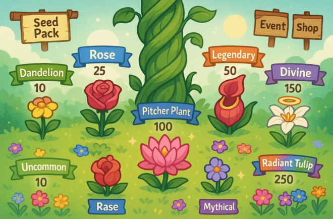 purchase grow a garden items