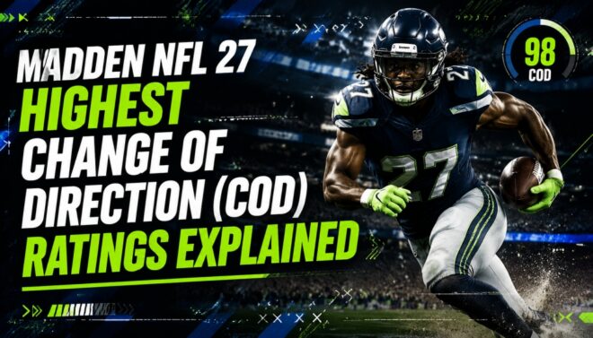 Madden NFL 27 Highest Change of Direction (COD) Ratings Explained